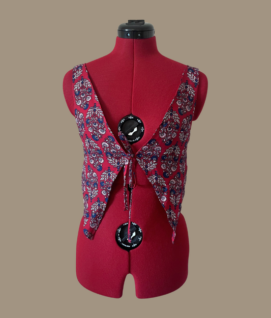 Tie Front Waistcoat